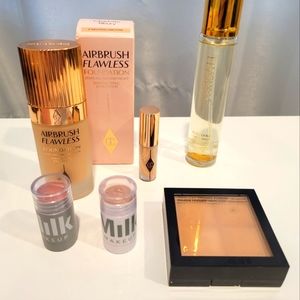 Bundle of complexion products - Charlotte Tilbury, Milk, Farsali